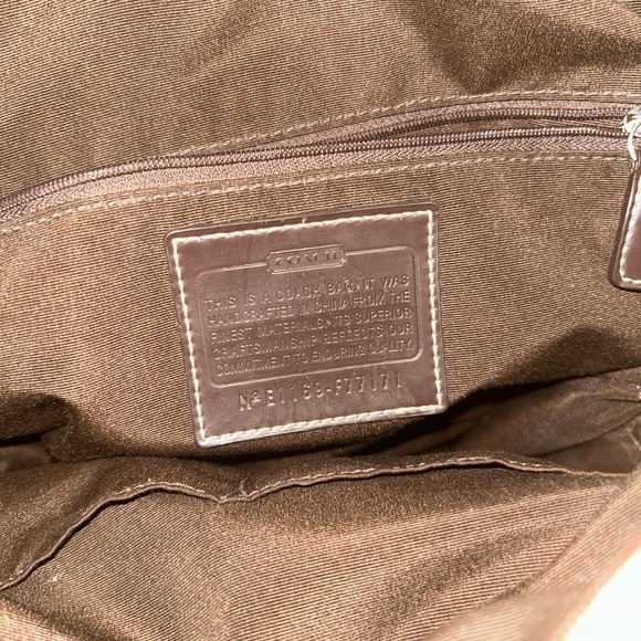 Coach Signature Backpack in brown and tan - Picture 9 of 13